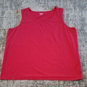 Liz & Me | Pink Scoop Neck Tank Top Size 2X